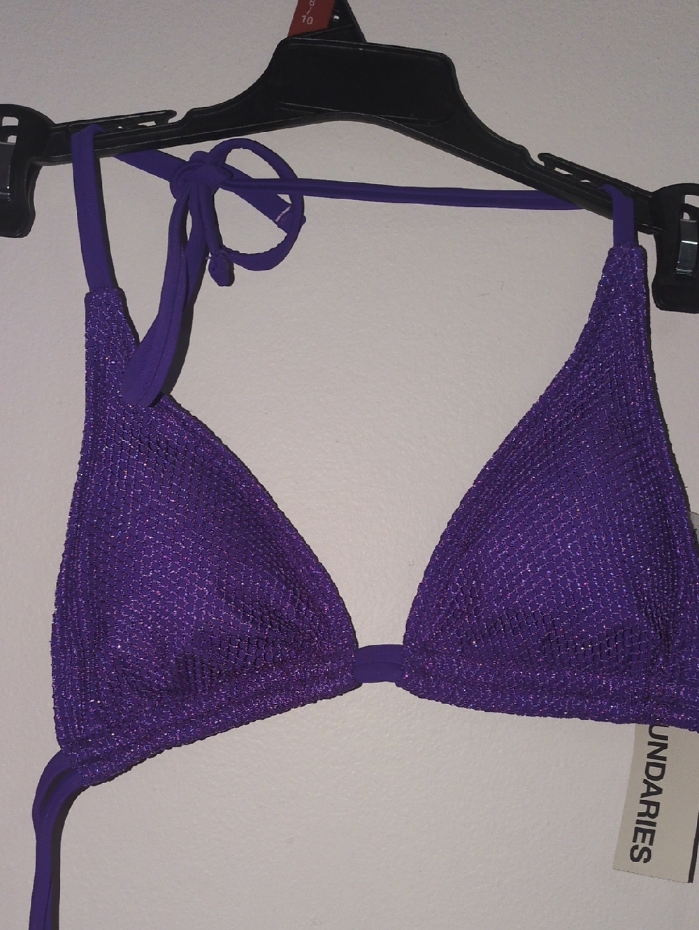 NEW Purple Triangle Bikini Top